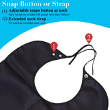 Wentur Adult Bibs for Men Washable - Funny Adult Bibs for Eating with Crumb Catcher - Adjustable Dining Clothing Protectors for Elderly Adults - Birthday Gag Gifts for Elderly Men Women (1 Pack)