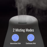 HealthSmart Essential Oil Diffuser, Cool Mist Humidifier and Aromatherapy Diffuser with 150ML Tank Ideal for Small Rooms, Adjustable Timer and Mist Mode, White