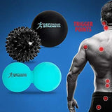 Premium 3-Piece Massage Balls Set for Deep Tissue Therapy - Peanut Ball, Spiky & Lacrosse Ball - Relieve Muscle Pain and Enhance Recovery Effortlessly
