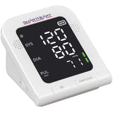 SmartHeart Blood Pressure Monitor | Wide-Range Upper Arm Cuff | Talking English Spanish Audible Instructions and Results | 199-Reading Memory