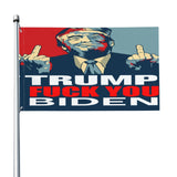 HUIHUANGm Trump-2024 Flag Trump-Fuck-You-Biden Flag 3x5 Ft Flag Outdoor Flag Home Flag Garden Decor Flag With Brass Grommets