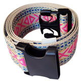 LAMBOX Gait Belt Transfer Belt with 2-inch Soft and Comfortable Jacquard Webbing for Caregivers, Seniors, Elderly, etc. (60 inch, Color2)