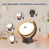 Voraiya® Light Therapy Lamp, UV-Free 10000 Lux Therapy Light, Rotatable Happy Sunlight Lamp with 5 Brightness & 3 Color Temperature,Timer & Memory Function, Daylight Lamp for Bedroom, Offie