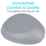 Vive Bed Pan for Elderly Females & Males - Spill Proof Bedpan for Men & Women, Contoured Toilet Urinal - Soft Extra Comfort Support for Adults, Medical Centers, Nursing, Hospitals, Patients, Home Use