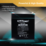 ExpertPower EXP1250 12V 5Ah Home Alarm Battery with F1 Terminals