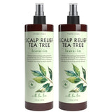 PHARM TO TABLE Scalp Relief Tea Tree Leave-In Conditioner, Relieve Itchy, Dry Scalp, Detangles Hair, 240ml/8 fl oz, 2-Pack