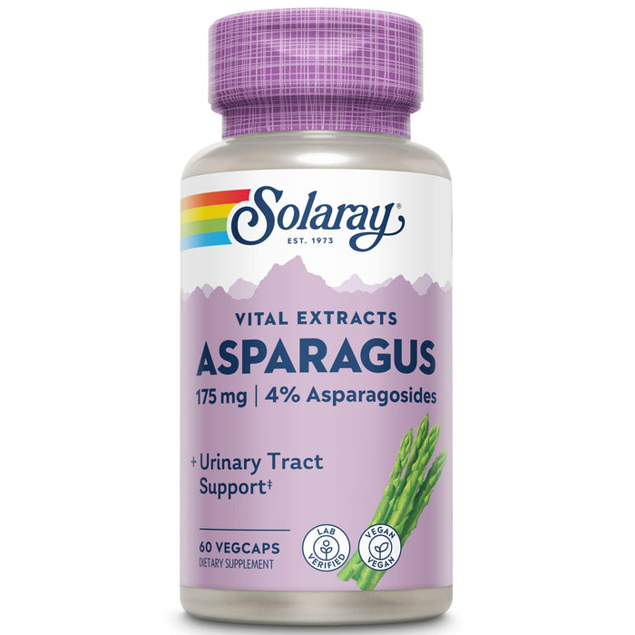 SOLARAY Asparagus Rhizome Extract 175 mg w/Whole Root | Healthy Urinary Tract & Digestive Health Support | 60 VegCaps