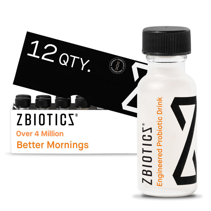 ZBIOTICS Pre-Alcohol — Feel Better After Drinking, Wake Up Refreshed, Science-Backed, Patented Probiotic for Easier Mornings, Travel-Friendly, 12-pack of 0.5 Fl Oz Bottles