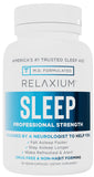 Relaxium Sleep Aid for Adults, Melatonin Sleep Supplement to Support Longer Sleep, Non-Habit Forming, Magnesium, Ashwagandha, 60 Capsules, 30-Day Supply