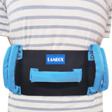 LAMBOX Gait Belt-Transfer Belt with 7 Comfortable Padded Handles-Medical Nursing Safety Gait Assist Device for Elderly, Seniors, Therapy (Blue, 60 inch)