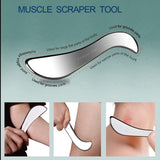BYYDDIY 4 in 1 Muscle Scraper Tool Kit,Scraping Massage Tools for Physical Therapy,Derma Edge Massage Tool & GuaSha Massage Scraper Tool