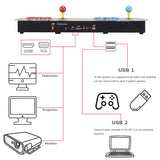 SupYaque 26800 Games in 1 Arcade Games Console Pandora Box Built-in Retro Classic Video Games,1-4 Players,Search Games Function,Favorite List,1280x720P Output with Double Players Control Joystick