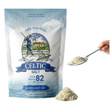 Pure Flourish Celtic Salt - 500g | 100% Organic Unrefined Celtic Salt | Rich in 82+ Essential Minerals | Hand Harvested Light Grey Celtic Salt Crystals from France