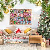 Advent Calendar 2024 Christmas Jigsaw Puzzles, Christmas Dogs & Cats 24 Days Countdown Calendar 1000 Pieces Christmas Holiday Jigsaw Puzzles for Adult Families Xmas Gifts Stocking Stuffers Home Decor