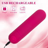 10 Modes Quiet Waterproof Tool Powerful Mini Massage Stick for Pleasure, Handheld Travel Pocket Portable Toys Massage for Body Relax (-Pink)