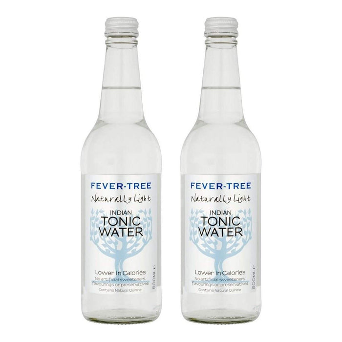 FEVER-TREE Naturally Light Indian Tonic Water (500ml) - Pack of 2