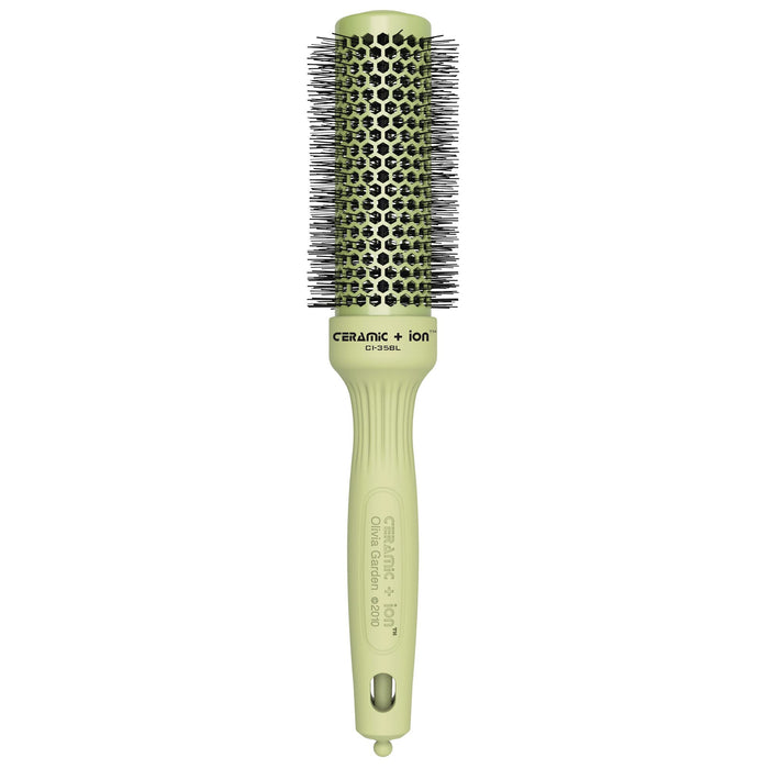 Olivia Garden Ceramic + Ion Round Thermal Hair Brush (not electrical), Blossom special edition