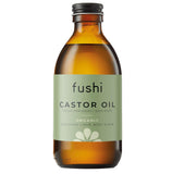 Fushi Organic Castor Oil 250ml Glass Bottle 100% Pure Cold & Fresh-Pressed For Dry Skin & Hair Growth, Eyelashes & Eyebrows Hexane Free Natural Food-grade Sustainably Sourced