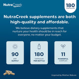 NutraCreek Psyllium Complex | 11-Ingredient Psyllium Husk Capsules with Psyllium Powder, Slippery Elm & Ginger to Cleanse & Support Digestive System Health | 180 Capsules