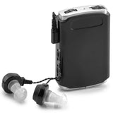 MEDCA Sound Amplifier - Pocket Sound Voice Enhancer Device with Duo Mic/Ear Plus Extra Headphone and Microphone Set, Personal Hearing Amplifier Device by MEDca