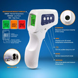 RightCare No-Touch Infrared Forehead Thermometer with Instant Results for School, Home, and Businesses, 5 Count