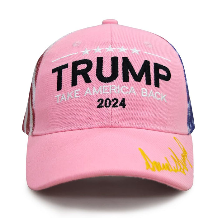 Trump 2024 Hat Make America Great Again Cap Donald Trump Take America Back MAGA USA Adjustable Baseball Hat (Take America Back Trucker 2.0)