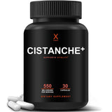 Humanx Cistanche+ 550MG (Cistanche Tubulosa Extract Powder for Men) USA Made - Easy to Swallow Capsules - Powerful Supplement to Support Athletic Performance, Strength, and Vitality