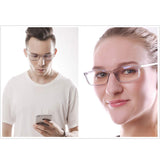 Reading Glasses (2.0) Blue Light Blocking Reader Gaming Screen Digital Eyeglasses Anti Glare Eye Strain Transparent Lens UV Light Weight for Women Men