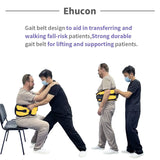 Ehucon Gait Belt for Seniors Transfer Belt Quick Release Buckle, Padded Handles Lift Assist Device for Elderly, Physical Therapy, Gait Belts for Seniors –Safety Belt for Elderly (Medium)