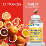 SOLARAY Vitamin C w/Rose HIPS & Acerola | 1000mg | Two-Stage Timed-Release Healthy Immune Function, Skin, Hair & Nails Support | Non-GMO | 250ct