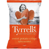 TYRRELLS Lightly Sea Salted Sweet Potato Crisps, 125g