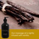 Nooky Massage Oil with Premium Natural Ingredients. Relaxing Essential and Sweet Almond Oils for Massaging 16 Ounces