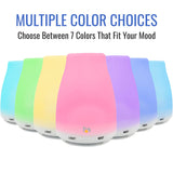 HealthSmart Essential Oil Diffuser, Cool Mist Humidifier and Aromatherapy Diffuser with 150ML Tank Ideal for Small Rooms, Adjustable Timer and Mist Mode, White