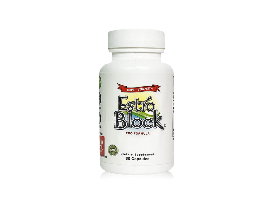 Estroblock PRO Triple Strength - 60 Capsules, DIM & Indole 3-Carbinol for Natural Hormonal Hormone Balance, Acne - Anti Toxic Estrogen Aromatase Inhibitor Blocker. Soy Free, Dairy Free, Non-GMO (1)