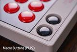 8BitDo Retro Arcade Fight Stick 8 Way Joystick with 2 Dedicated Macro Buttons and Turbo Function for Switch and PC Windows, Support Wireless Bluetooth, 2.4G Receiver and Wired USB-C Cable Connection