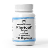 Mericon Industries Florical Calcium Supplement Tablets | Healthy Cardiovascular & Bone Supplements to Support Bone Health & Growth | 100 Capsules per Pack