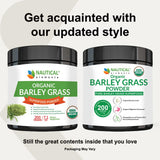 Barley Grass Powder - USDA Certified Organic Barley Grass Powder - Non-GMO, Vegan, and Non-Irradiated - Rich In Antioxidants, Protein, Fiber, Minerals, Chlorophyll, Amino Acids and Protein - 200 Grams