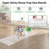 6 Pack 47 * 11 in Large Rat Traps, Heavy Duty Sticky Mouse Traps for House Indoor, Extra Strength Snake Traps for Mice Rat Snake Roach Lizard Spider Scorpion and Other Pests