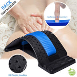 Back Stretcher / Cracker, Spine Board, Multi-Level Back Massager Lumbar, Pain Relief Device for Herniated Disc, Sciatica, Scoliosis, Lower and Upper Back Stretcher Support