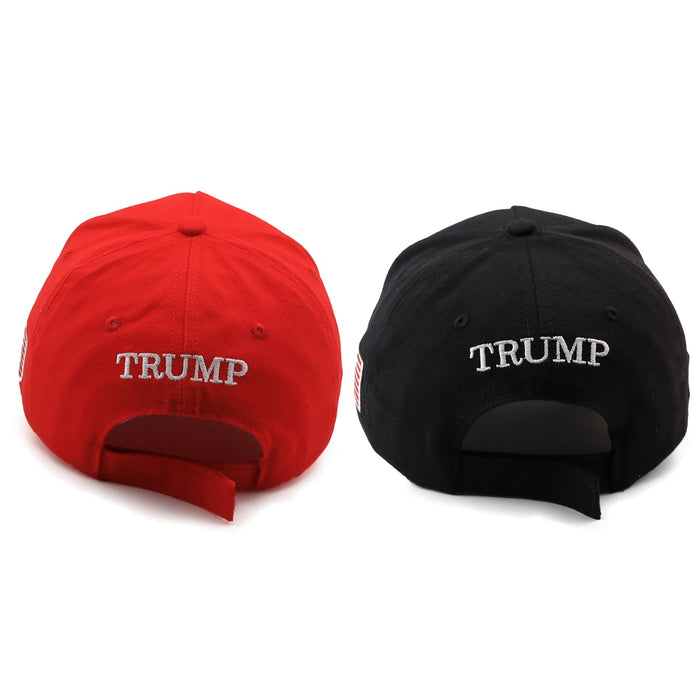 Nigua MAGA Hat, 2PCS 45-47 Trump 2024 Hat Make America Great Again Slogan Baseball Cap