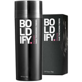 BOLDIFY Hair Fibers (56g) Fill In Fine and Thinning Hair for an Instantly Thicker & Fuller Look - Best Value & Superior Formula -14 Shades for Women & Men - BLACK