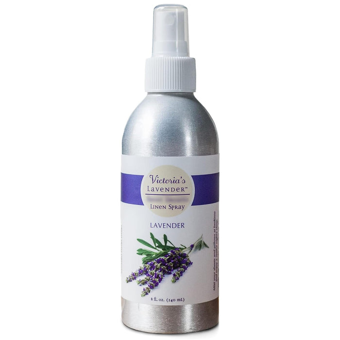 Victoria's Lavender Aromatherapy Pillow and Linen Spray - Soothing Lavender Essential Oil Mist, Bed Spray for Ultimate Aromatherapy Experience, Lavender Linen Spray for Pillow - (8 oz Sizes)