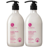 Luseta Glossy Pearl Shampoo and Conditioner Set Smooth & Moisturize, Fight Frizziness and Add Shine,Hydrating for Damaged Hair, Detangle,Nourish Strands,Paraben Free, Sulfate Free,16.9oz