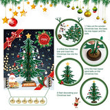 LIHAO Christmas Advent Calendar 2024, 24 Days Countdown Christmas Tree Ornaments Surprise Advent Calendar Set with 24 Pcs Christmas Tree Ornaments, Great Christmas Gift for Kids