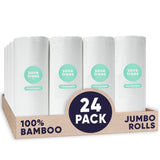 Cloud Paper | Save Trees Co. Bamboo Paper Towels 24pk - 3600 Sheets Unbleached Paper Towels Rolls Ultra Absorbent & Durable Eco-Friendly Paper Towels -FSC-Certified,Chlorine-Free Recycled Paper Towels