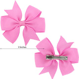 3 inch Pinwheel Hair Bow Clips For Girls (80Colorsx2)