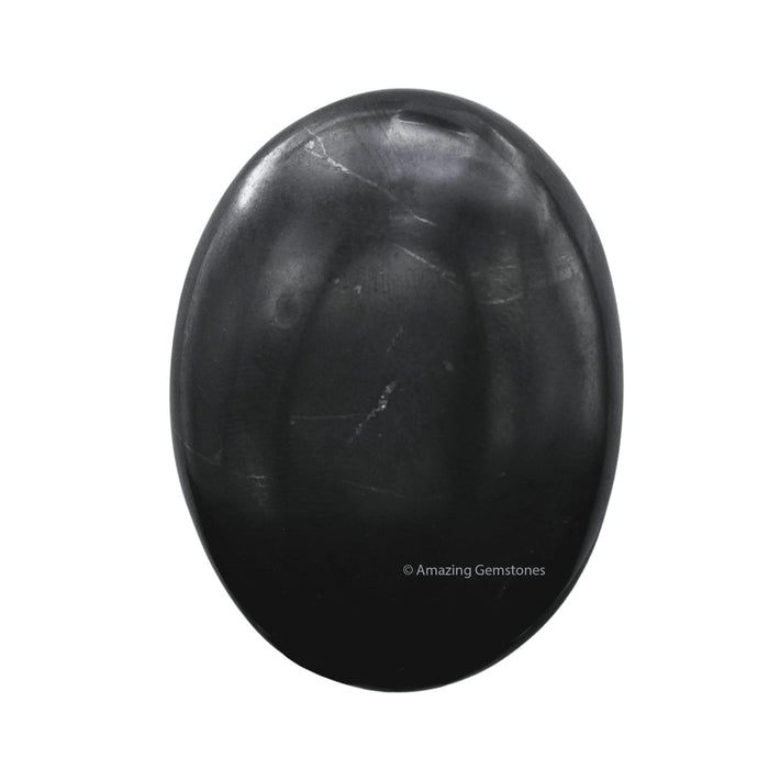 Shungite Palm Stone - Massage Worry Stone for Natural Body Chakra Balancing, Reiki Healing and Crystal Grid
