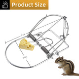 2 Pack Small Animal Traps Mouse Trap,Spring Trapt Rodent Cage,Suit for Rat,Reusable