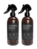 Spa Sense Pure Eucalyptus Oil Shower Mist and Steam Room Spray - All Natural Room Spray and Eucalyptus Spray for Shower - Premium Aromatherapy Eucalyptus Essential Oil Spray - 8 Ounce, 2 Pack