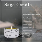 Candles for Home Scented 4 Pack, 45oz Large Candles Gifts for Women, Sage Candles for Cleansing House, 300H Long Lasting Aromatherapy Soy Scented Candles for Women Men Birthday